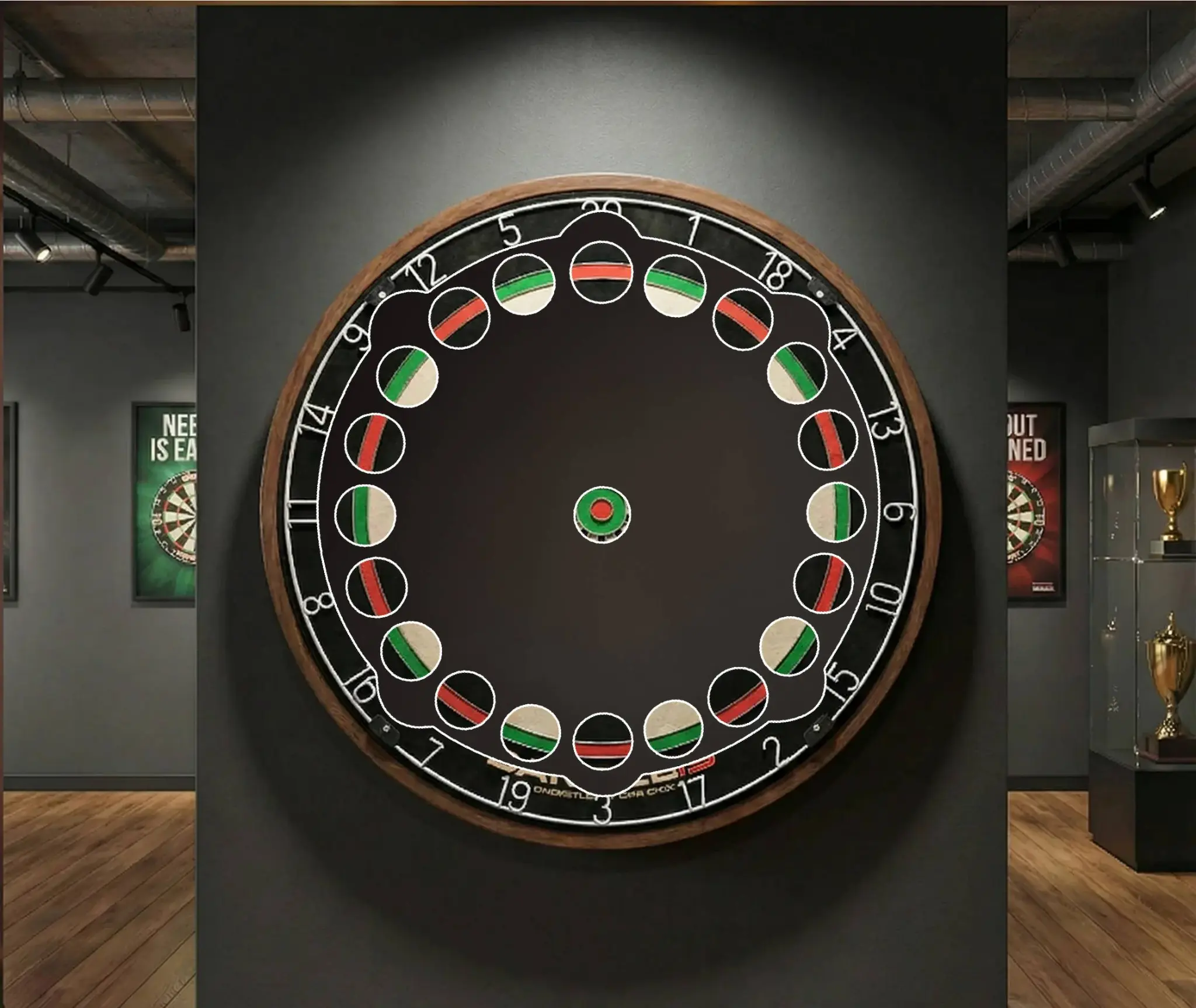 Target Foam Dart Trainer All Double Rund - Schaumstoff Overlay-Pad für Dartscheibe